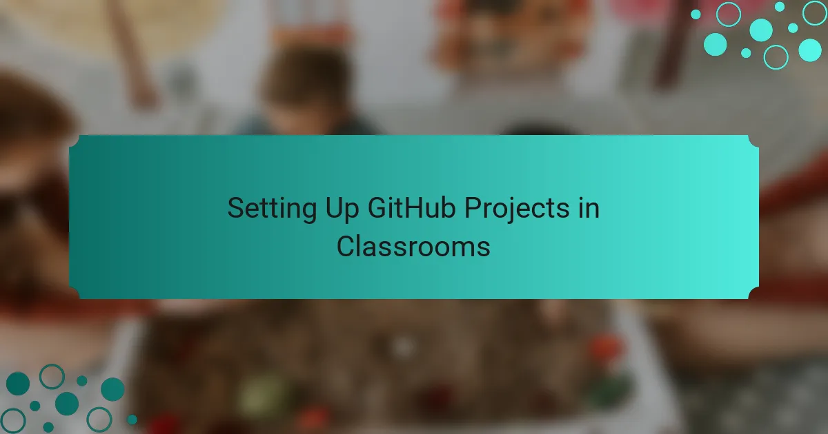 Setting Up GitHub Projects in Classrooms